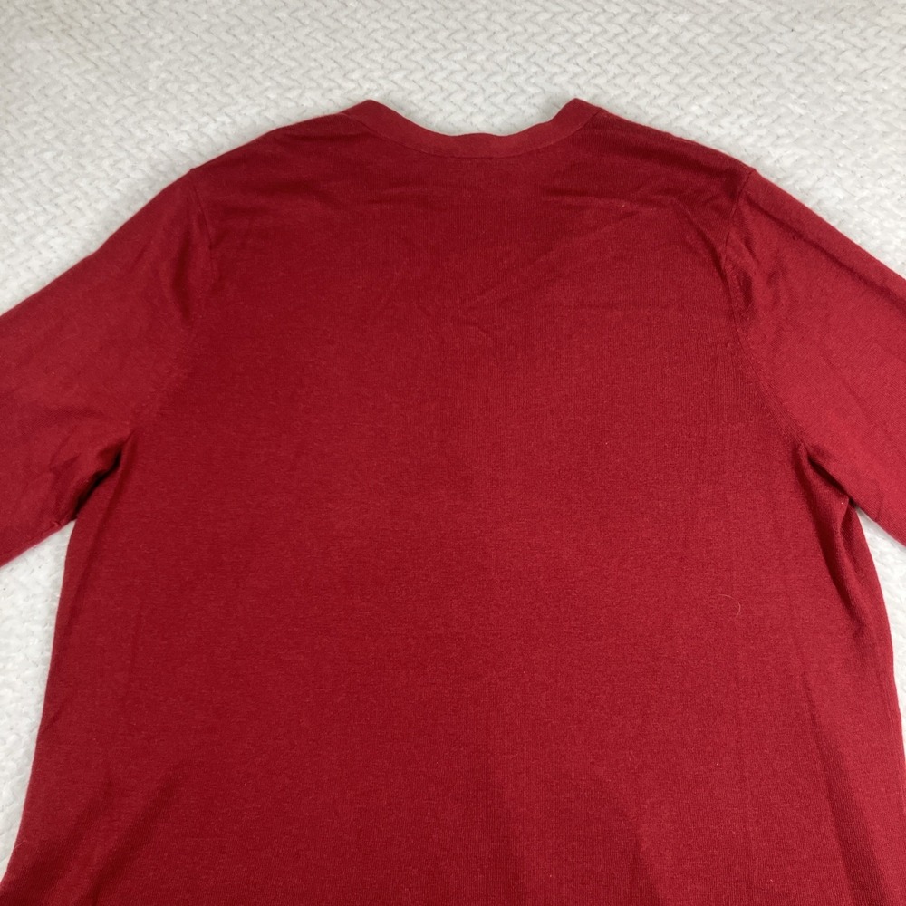 J. Jill Cardigan Sweater Large Red Button Holidays‎ Christmas - Picture 7 of 12